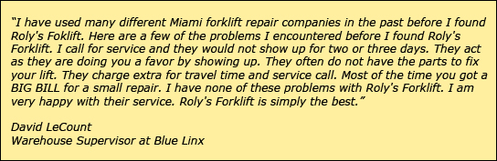 Forklift Rental Hialeah Fl Roly S Forklift Miami Fl